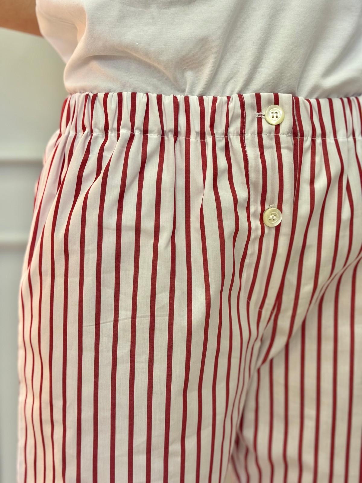 PANTALONI DONNA RIGA ROSSA PADPRIG ROS SILVIA SCALMANA