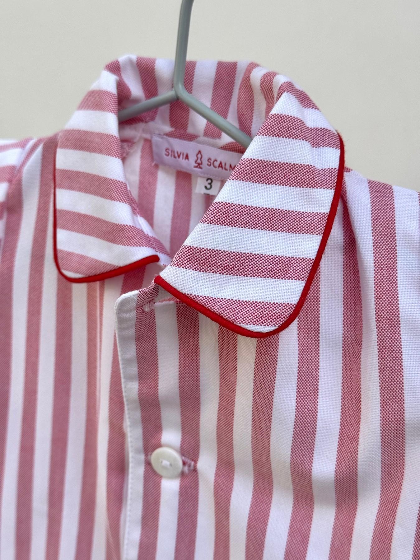 TUTINA BEBE' IN FLANELLA RIGONE ROSSO TBFLTAGLIA ROSSA SILVIA SCALMANA