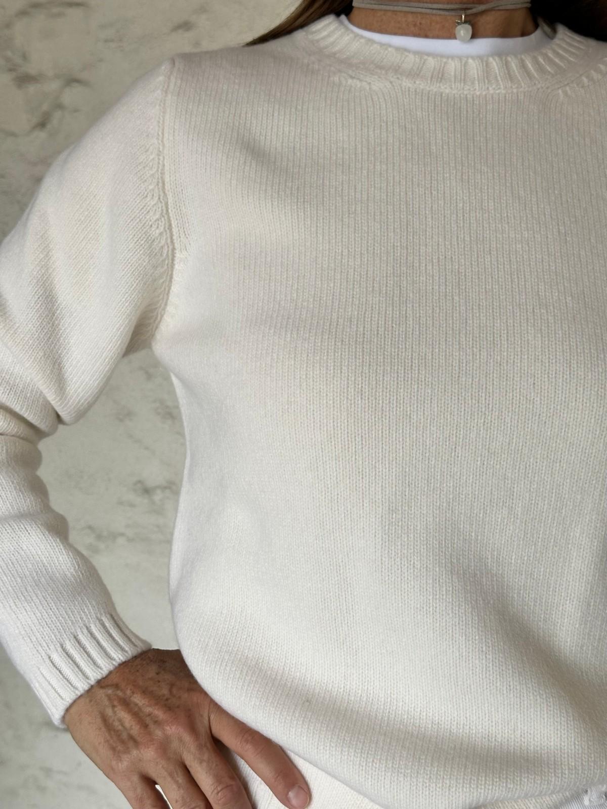 GOLF GIROCOLLO DONNA LANA BIANCO GIRTDL BIANCO SILVIA SCALMANA