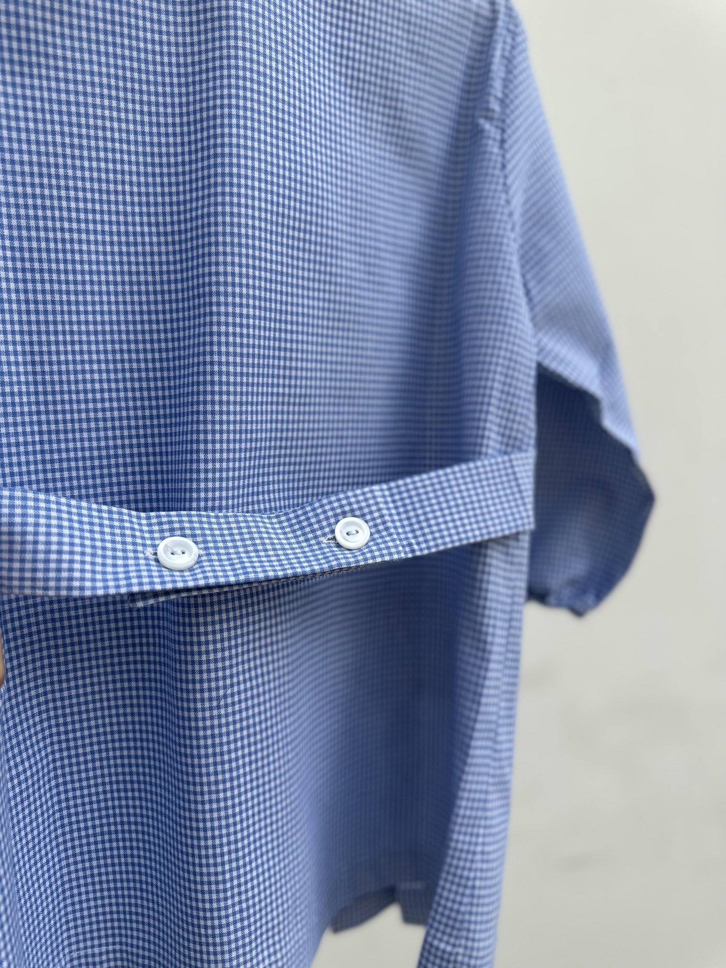 BLUE CHECKED KINDERGARTEN APRON