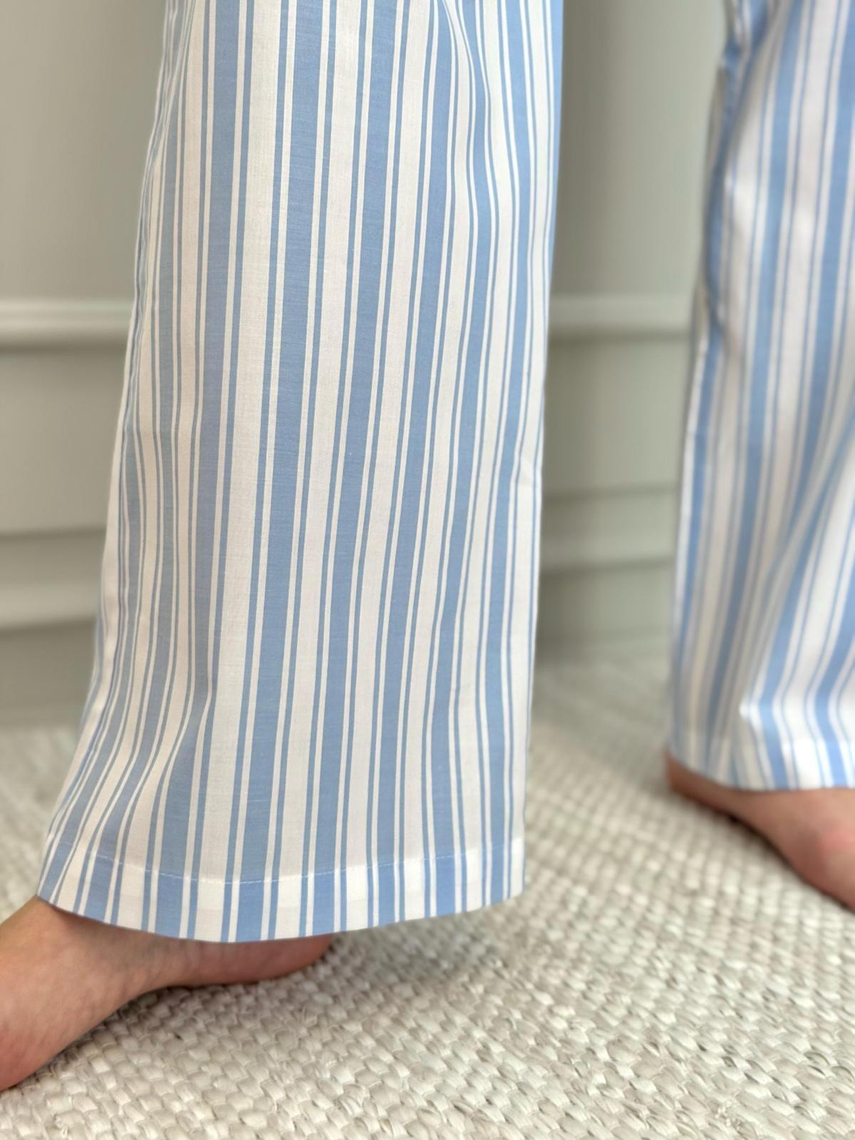 PANTALONI DONNA RIGONE AZZURRO PADPRGO AZZ SILVIA SCALMANA