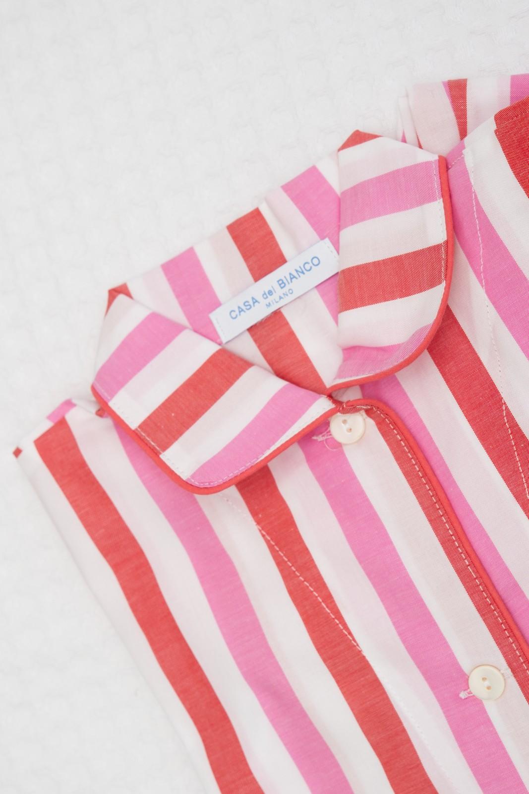 COMPLETO BAMBINO TAGLIATELLA MISTA FRAGOLA/ROSSO PROFILO ROSA COBPFRG ROSRSA SILVIA SCALMANA