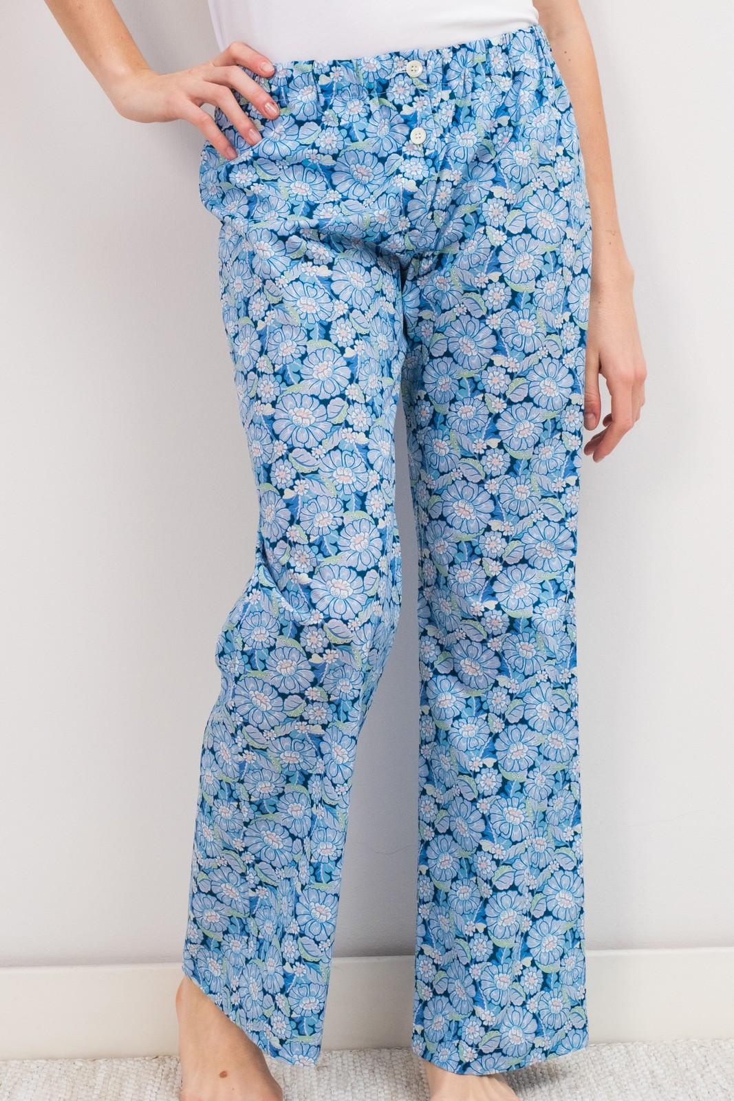 PANTALONI LIBERTY DONNA CLIFFORD STREET AZZURRO PADL CLIFFORDAZZURRO SILVIA SCALMANA