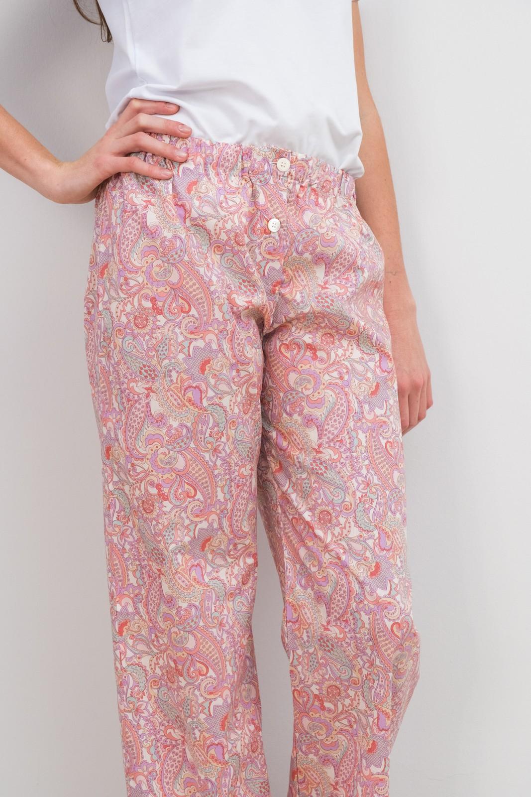 PANTALONI LIBERTY MR PAISLEY ROSA PADL MRPAISLEYROSA SILVIA SCALMANA