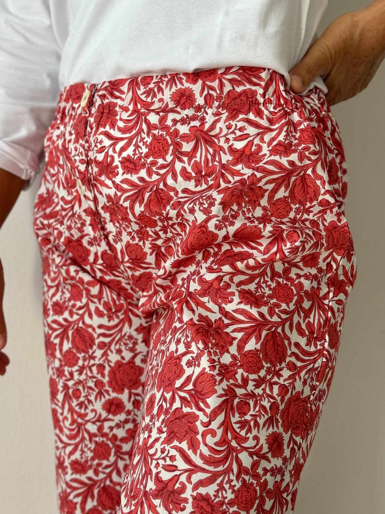 PANTALONI LIBERTY DONNA "SAMBOURNE" PDLIB SAMBOURNEROSSO SILVIA SCALMANA