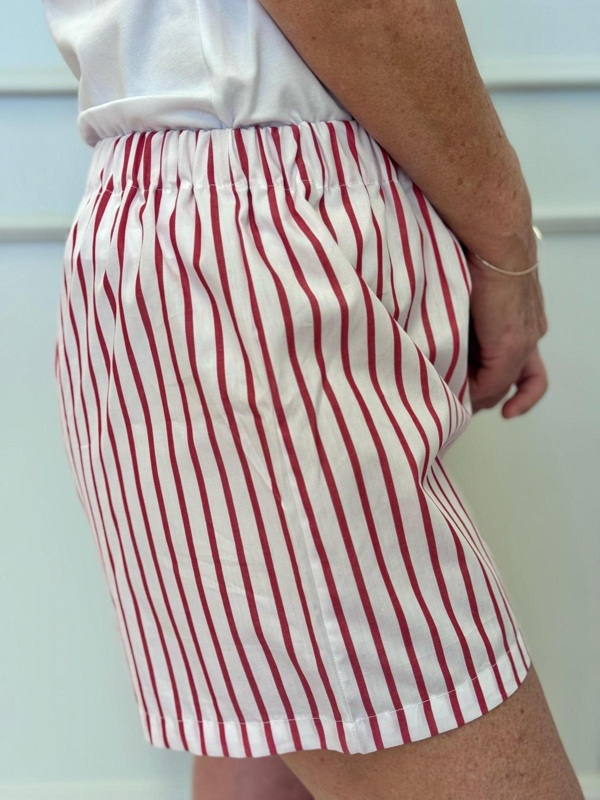 SHORTS DONNA RIGA ROSSA SHDPRIG ROS SILVIA SCALMANA