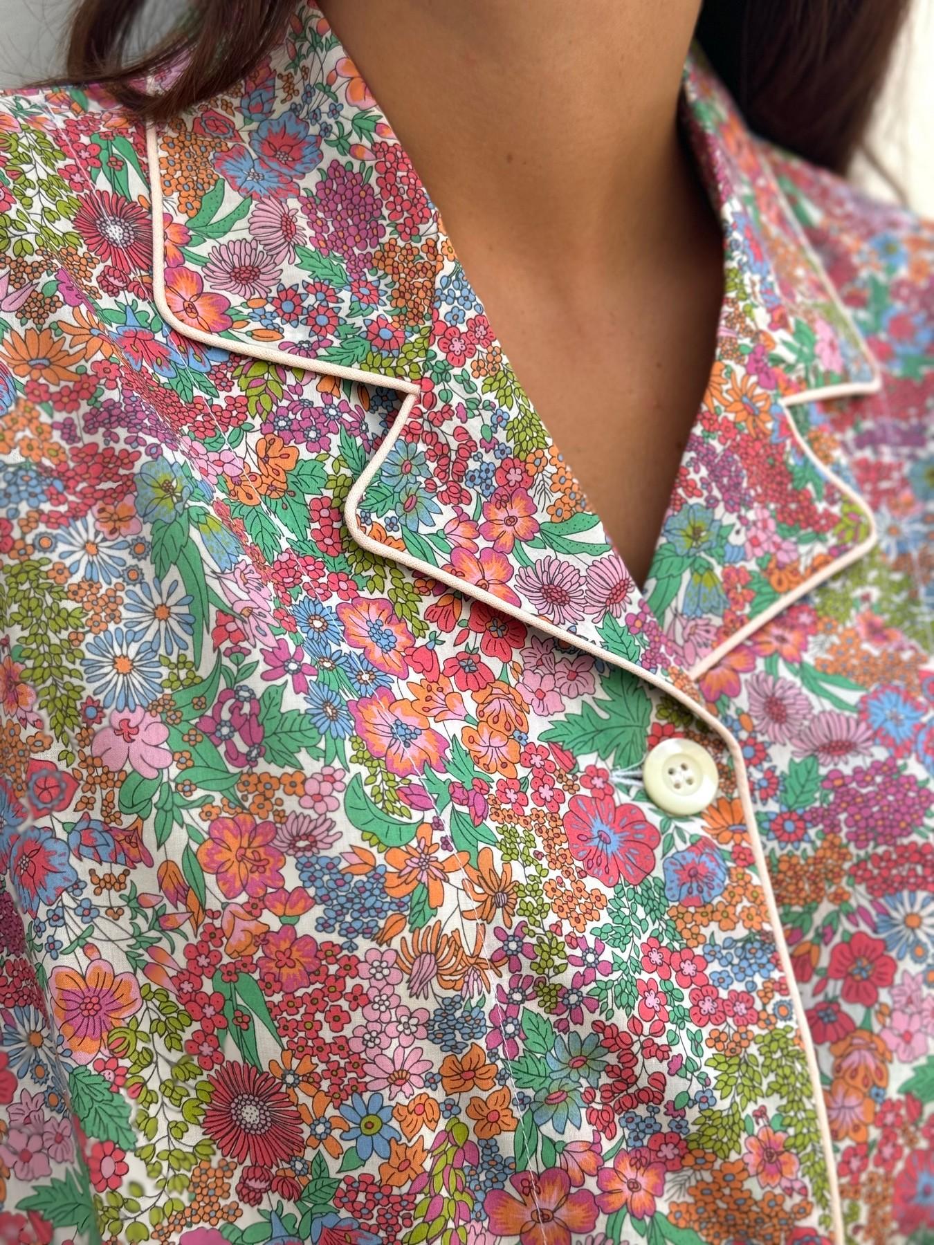 PIGIAMA LIBERTY CORTO DONNA "MARGARET ANNIE ROSA"
