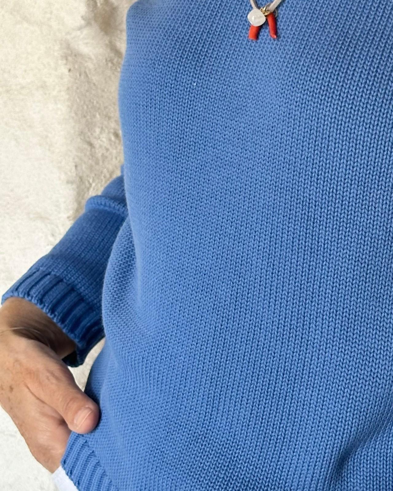 GIROCOLLO DONNA COTONE AVIO