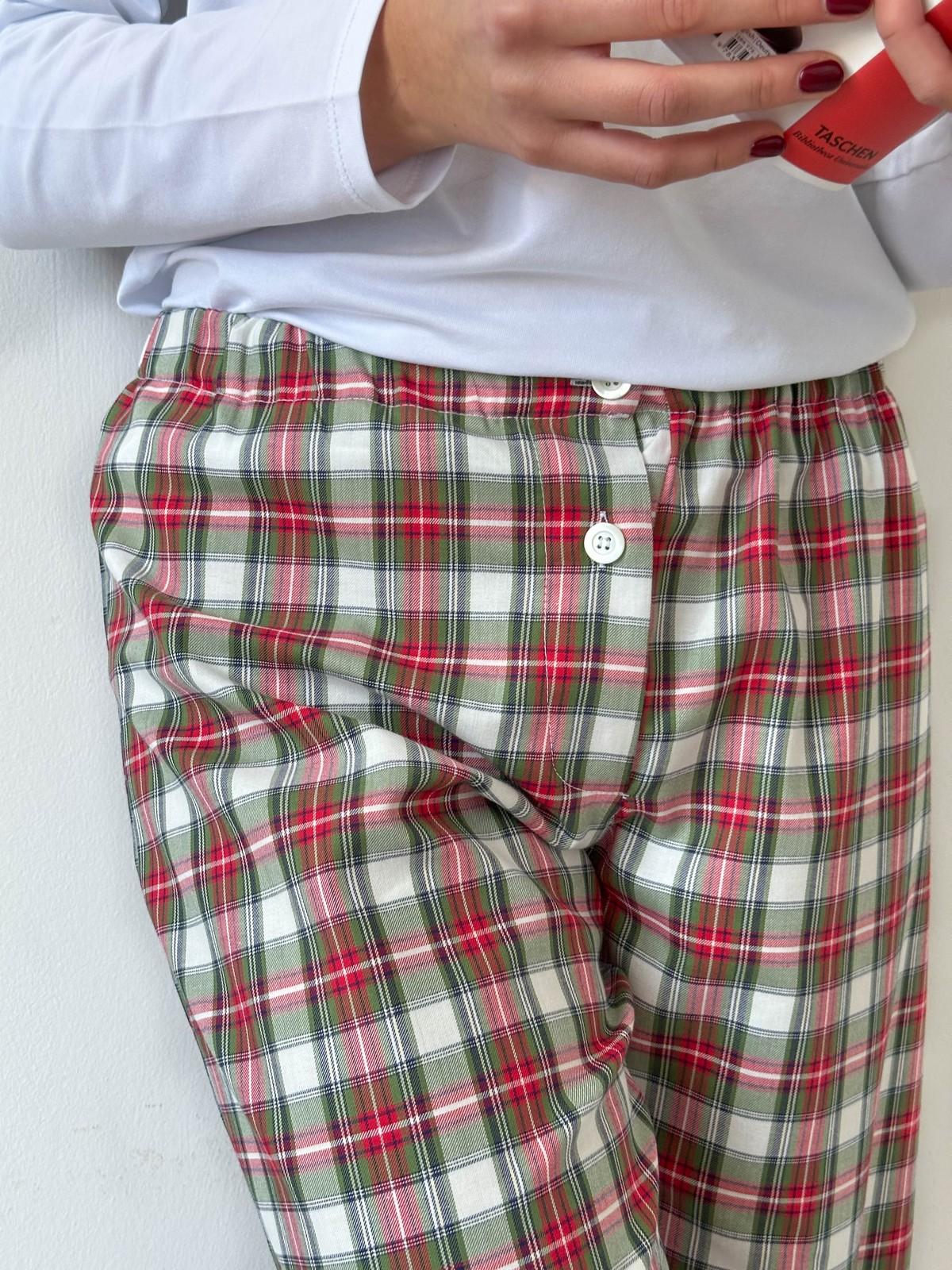 PANTALONI DONNA SCOZZESE CLASSICO PADFSCO NAT SILVIA SCALMANA