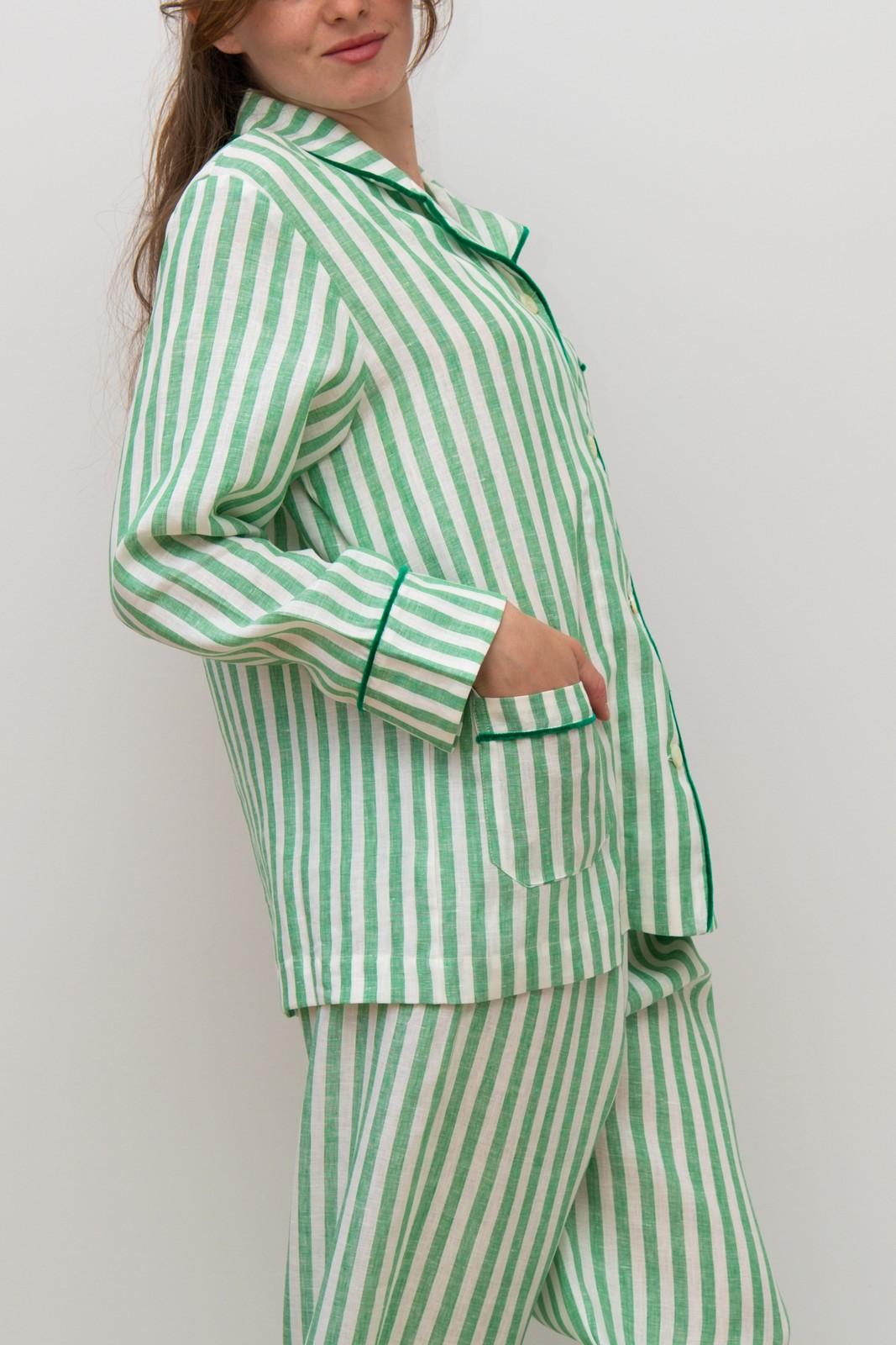 COMPLETO DONNA LINO TAGLIATELLA VERDE PROFILO VERDE CODITAG PRTPRT SILVIA SCALMANA