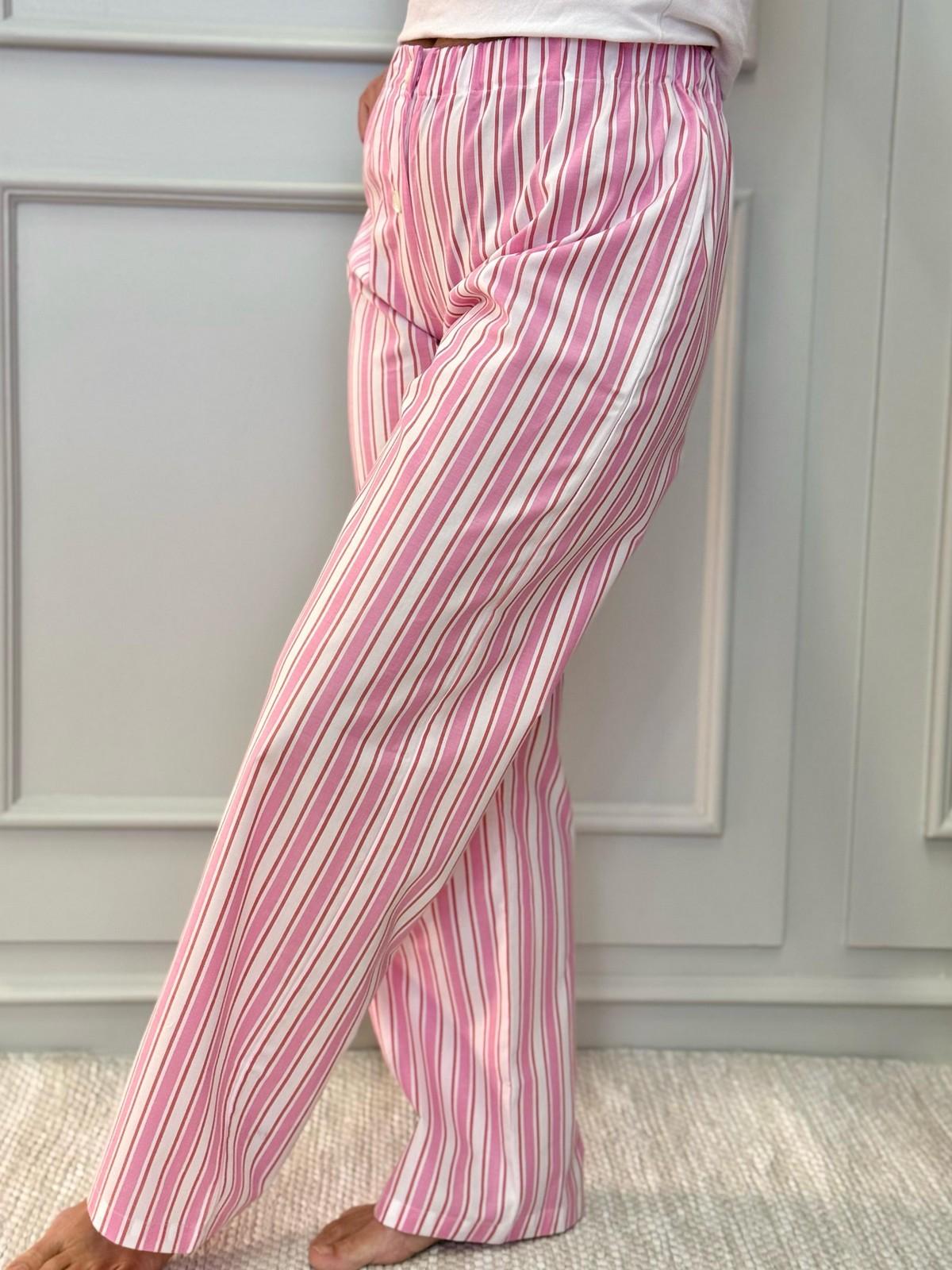 PANTALONI DONNA RIGONE ROSA/ROSSO<BR/> PADPRGO RSA SILVIA SCALMANA