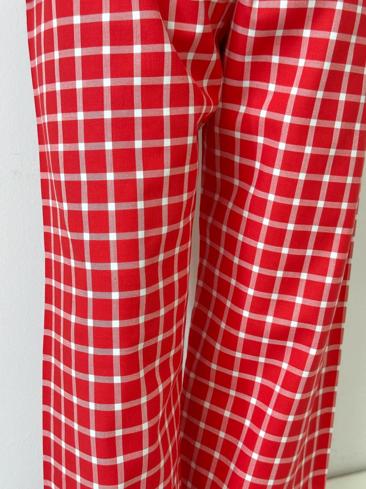 PANTALONI UOMO FINESTRATO FONDO ROSSO PAUFFIN ROS SILVIA SCALMANA