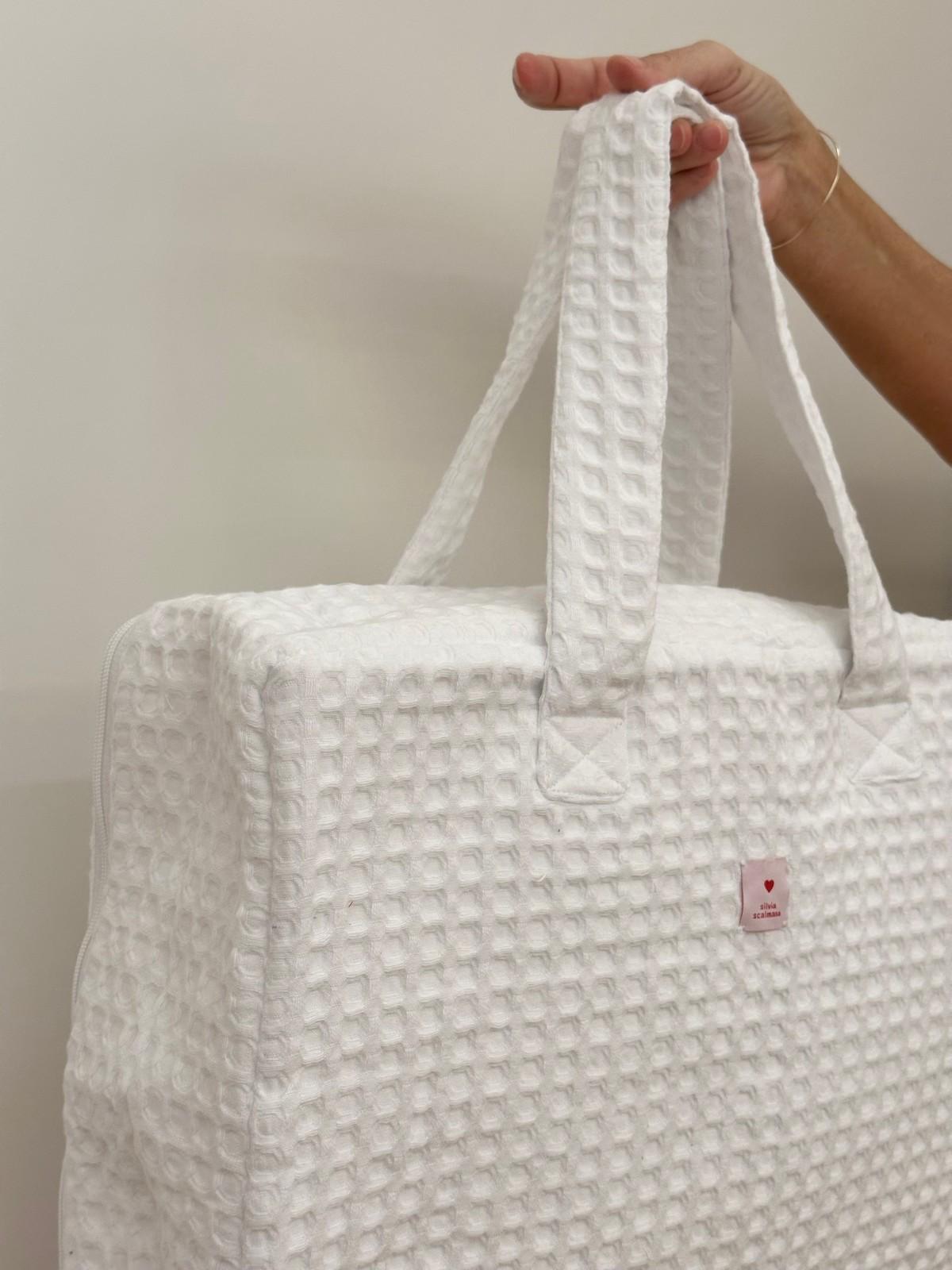 VALIGIA NIDO D'APE BIANCO VANP NAPEBIA SILVIA SCALMANA