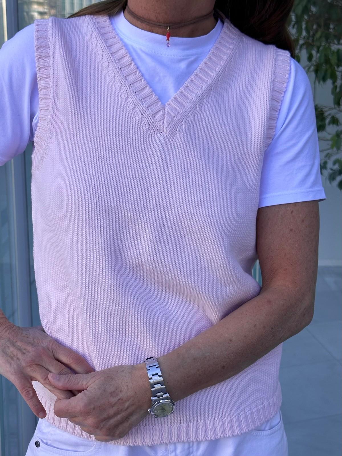 GILET COTONE DONNA ROSA GILTDC ROSA SILVIA SCALMANA