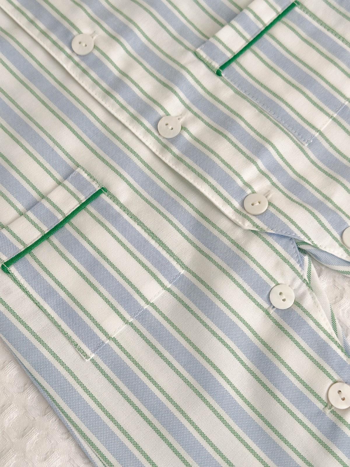 TUTINA RIGONE AZZURRO/VERDE TUBFRGO VAZVER SILVIA SCALMANA