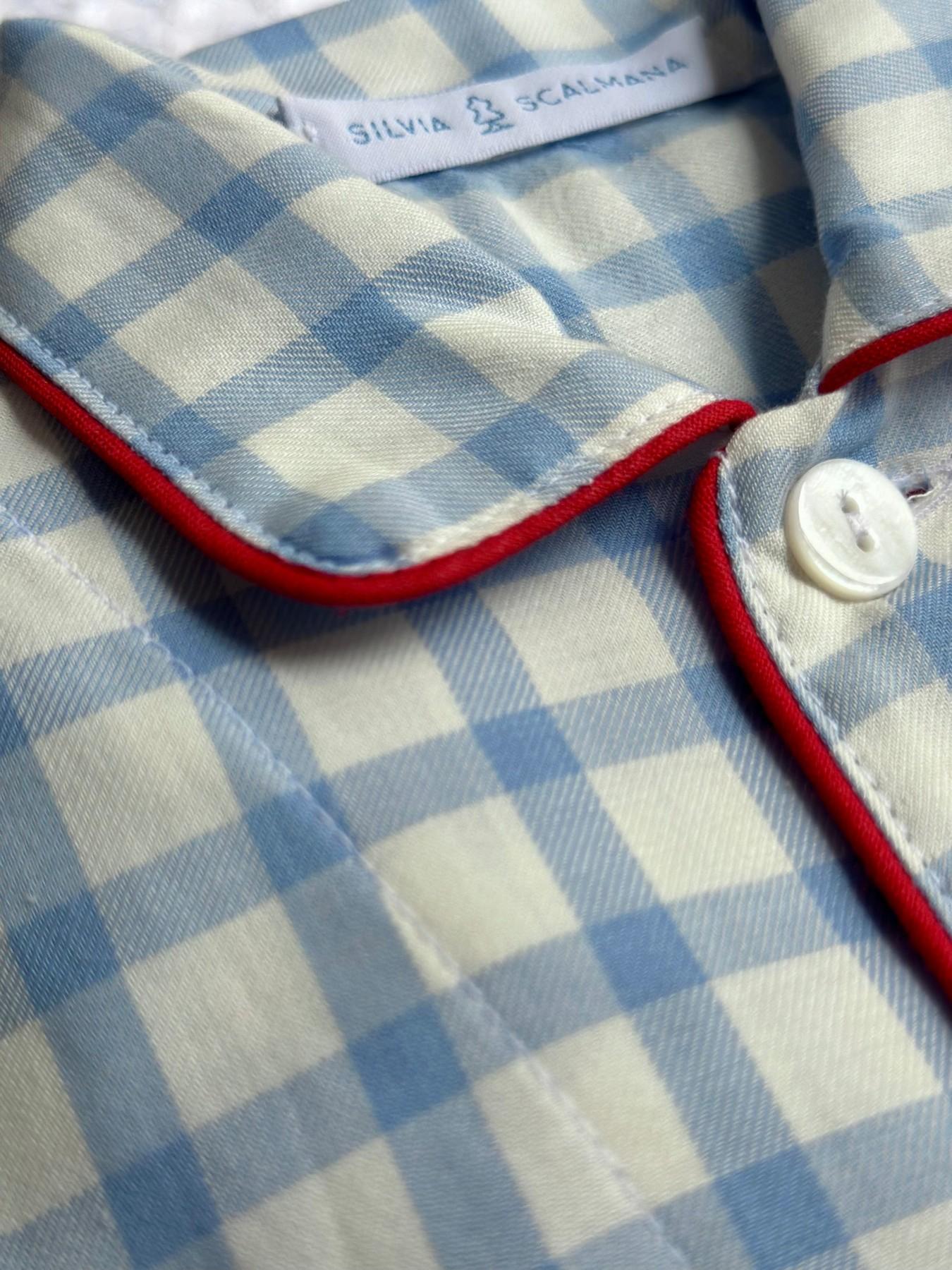 CHILDREN'S FLANNEL PYJAMAS WITH BLUE WINDOW