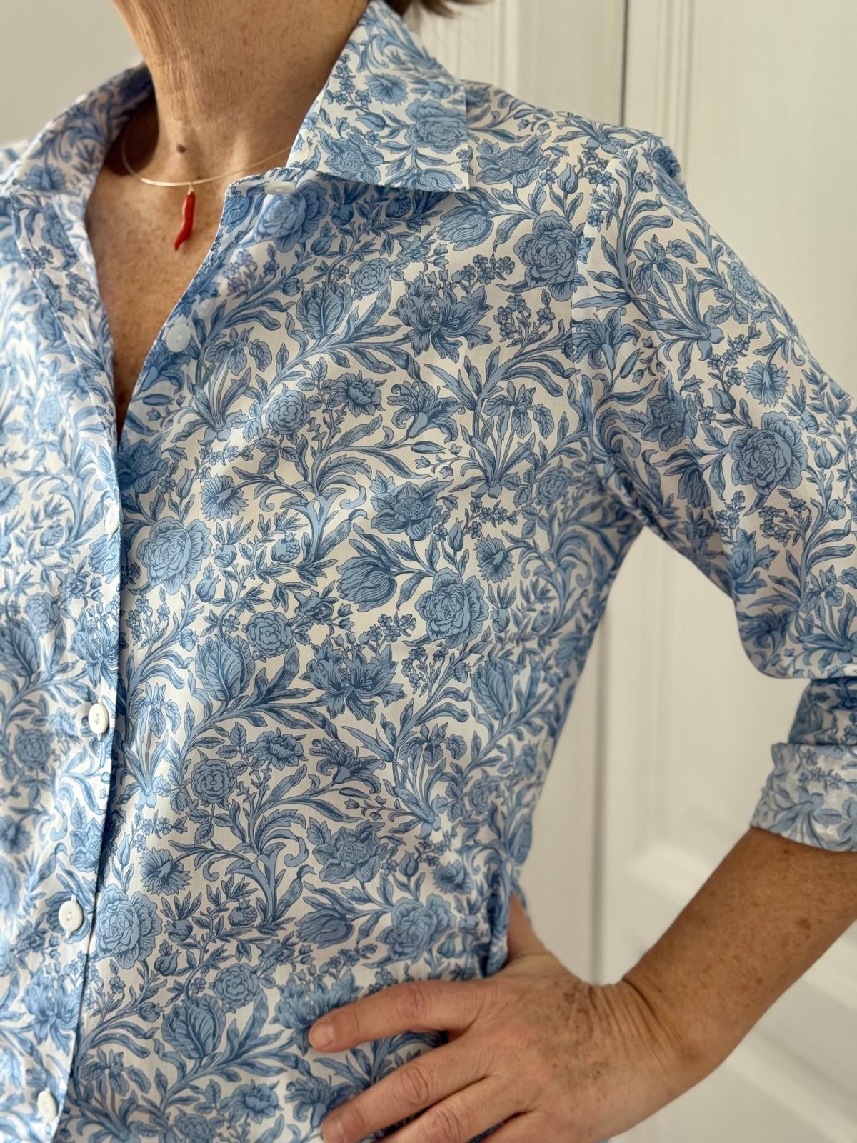 CAMICIA DONNA LIBERTY "SAMBOURNE" AZZURRO