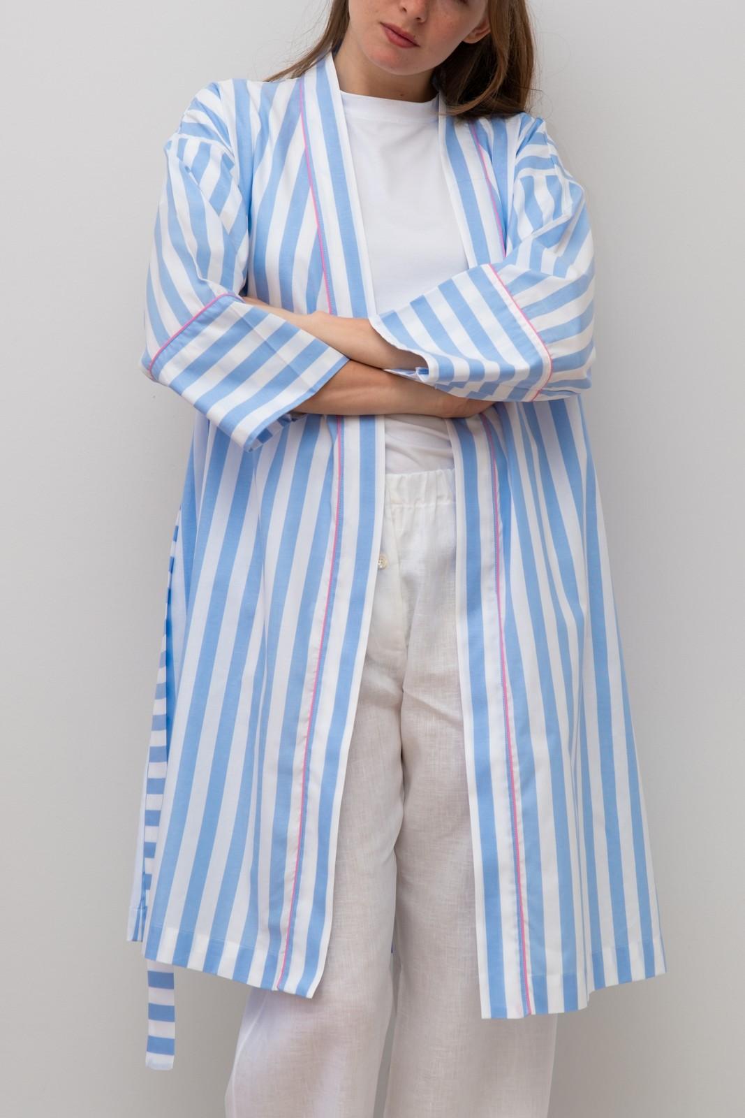 KIMONO TAGLIATELLA AZZURRA PROFILO FRAGOLA KIDPTAG AZZFRG SILVIA SCALMANA