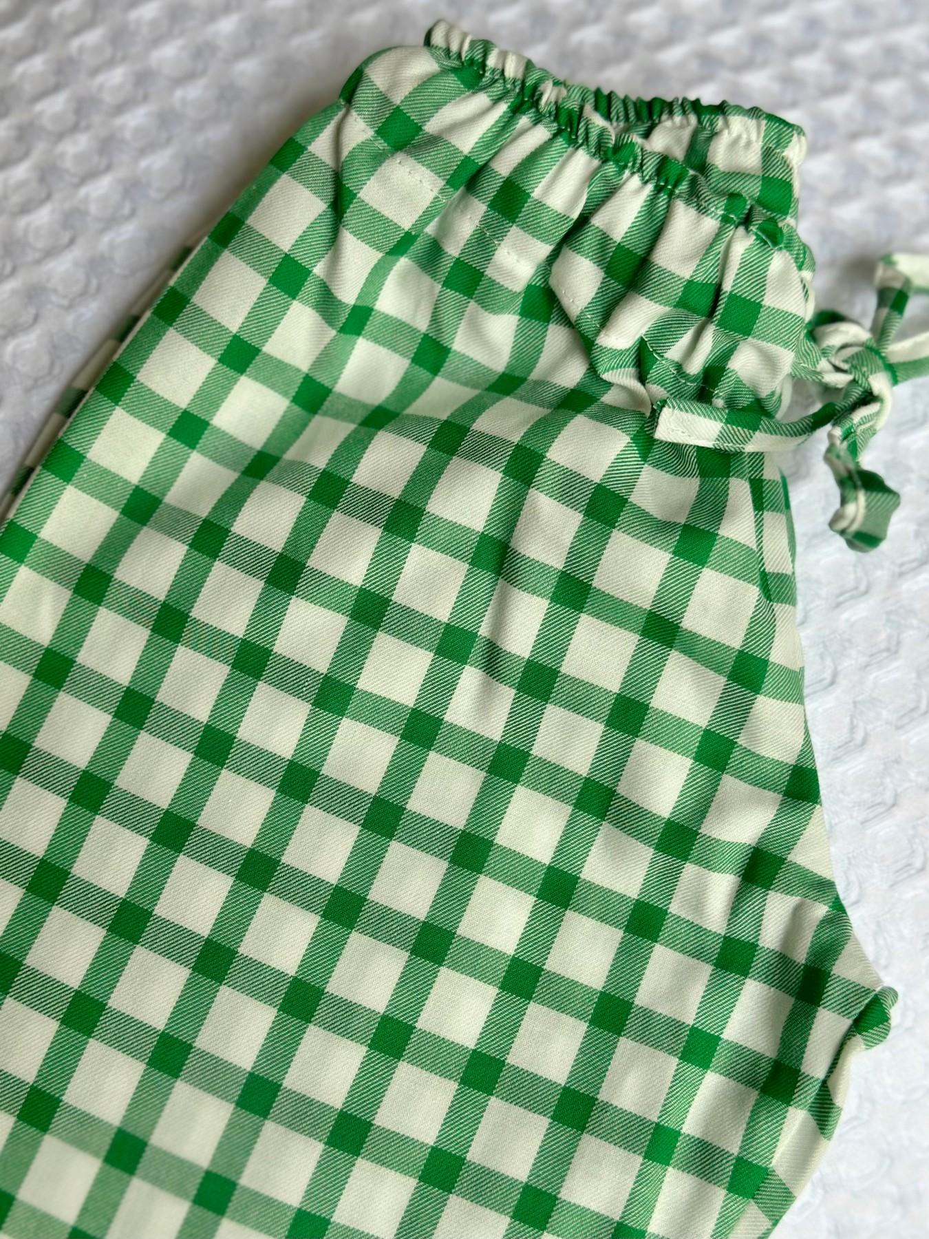 PANTALONE BAMBINO IN FLANELLA FINESTRATO VERDE PBFL FINESTVERDE SILVIA SCALMANA