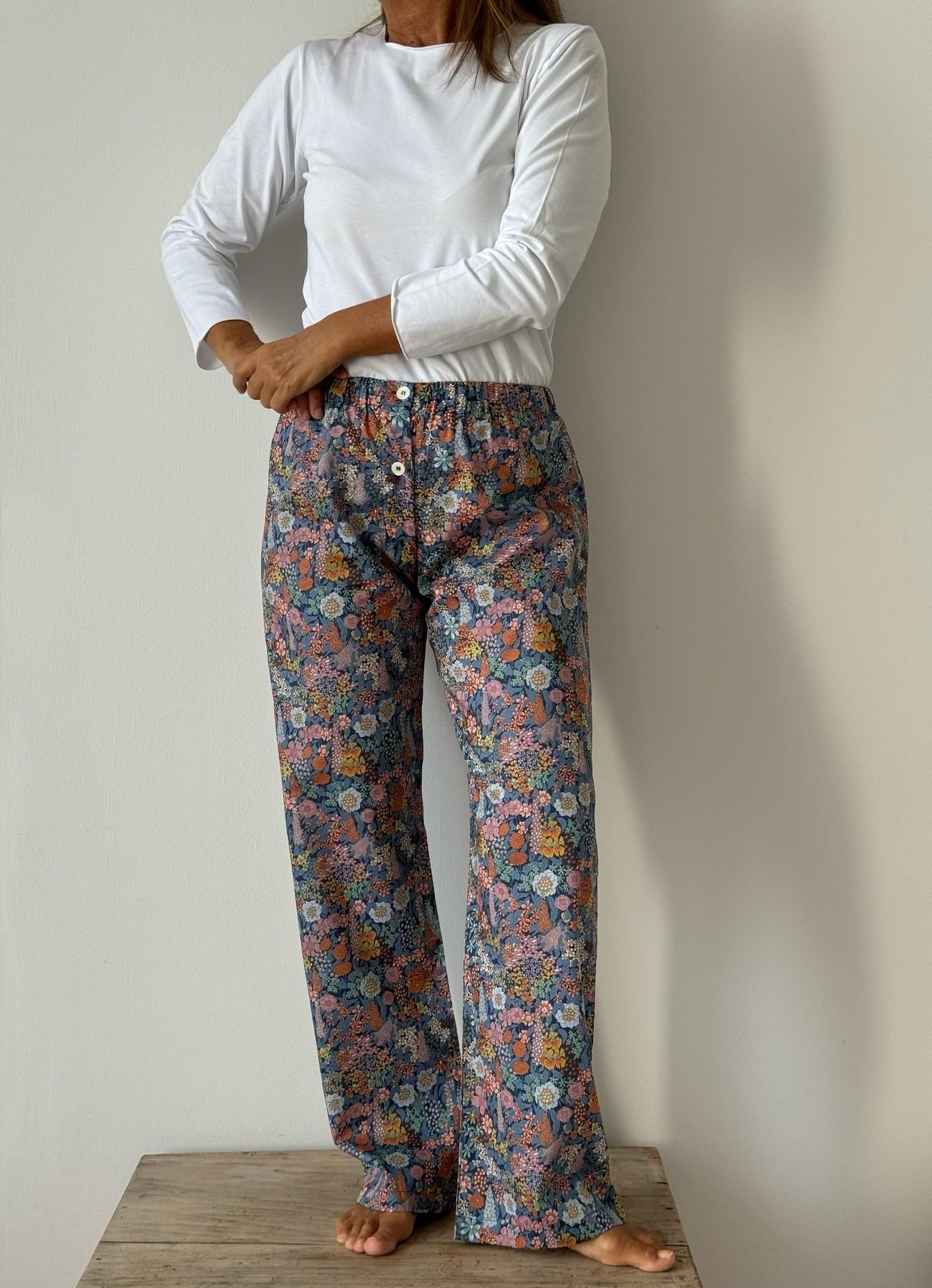 PANTALONI LIBERTY DONNA "CIARA" PDLIB CIARAFBLU SILVIA SCALMANA