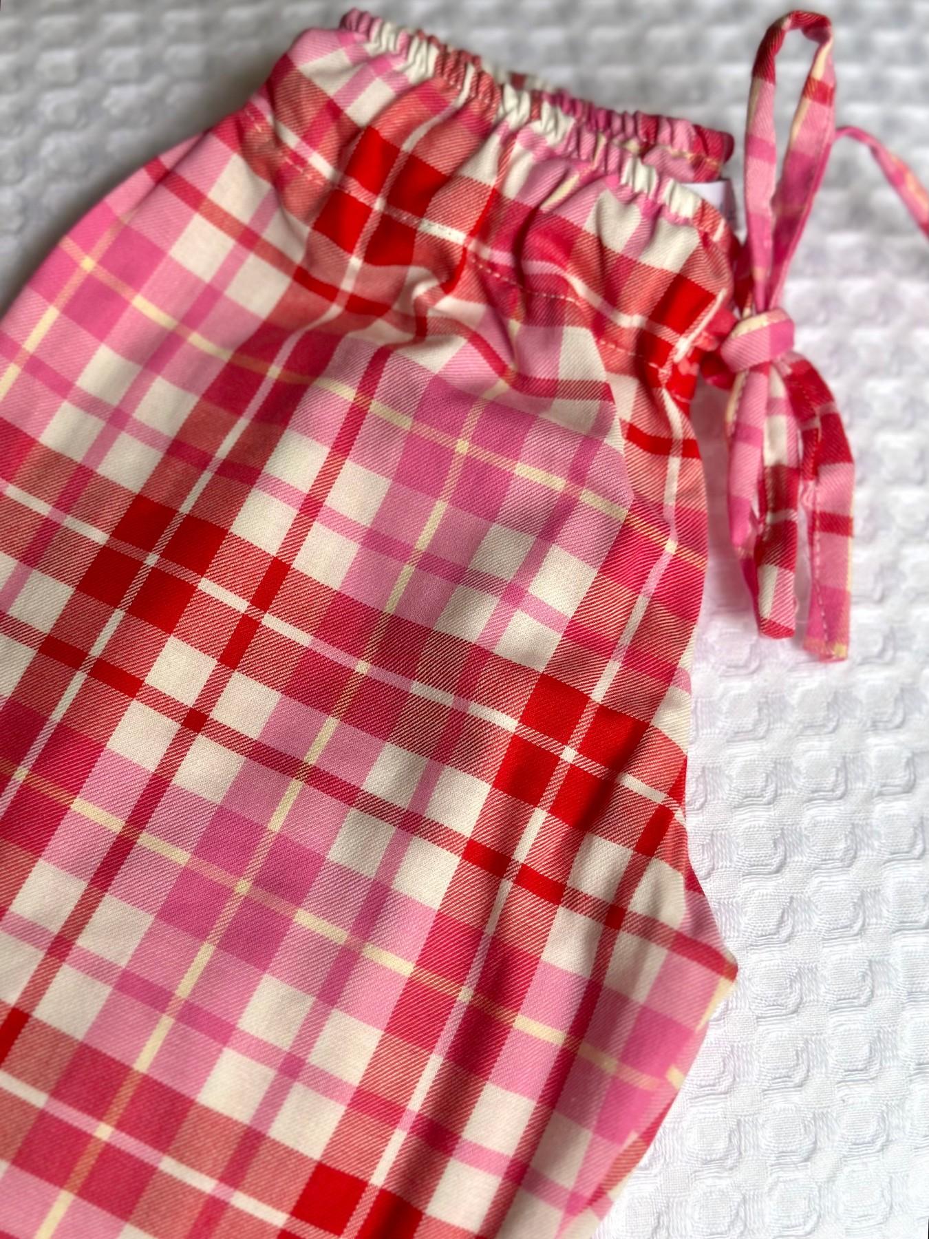 PANTALONI BAMBINO IN FLANELLA SCOZZESE FRAGOLA/ROSSO PBFL SCOZZFRAGOLAROSSO SILVIA SCALMANA