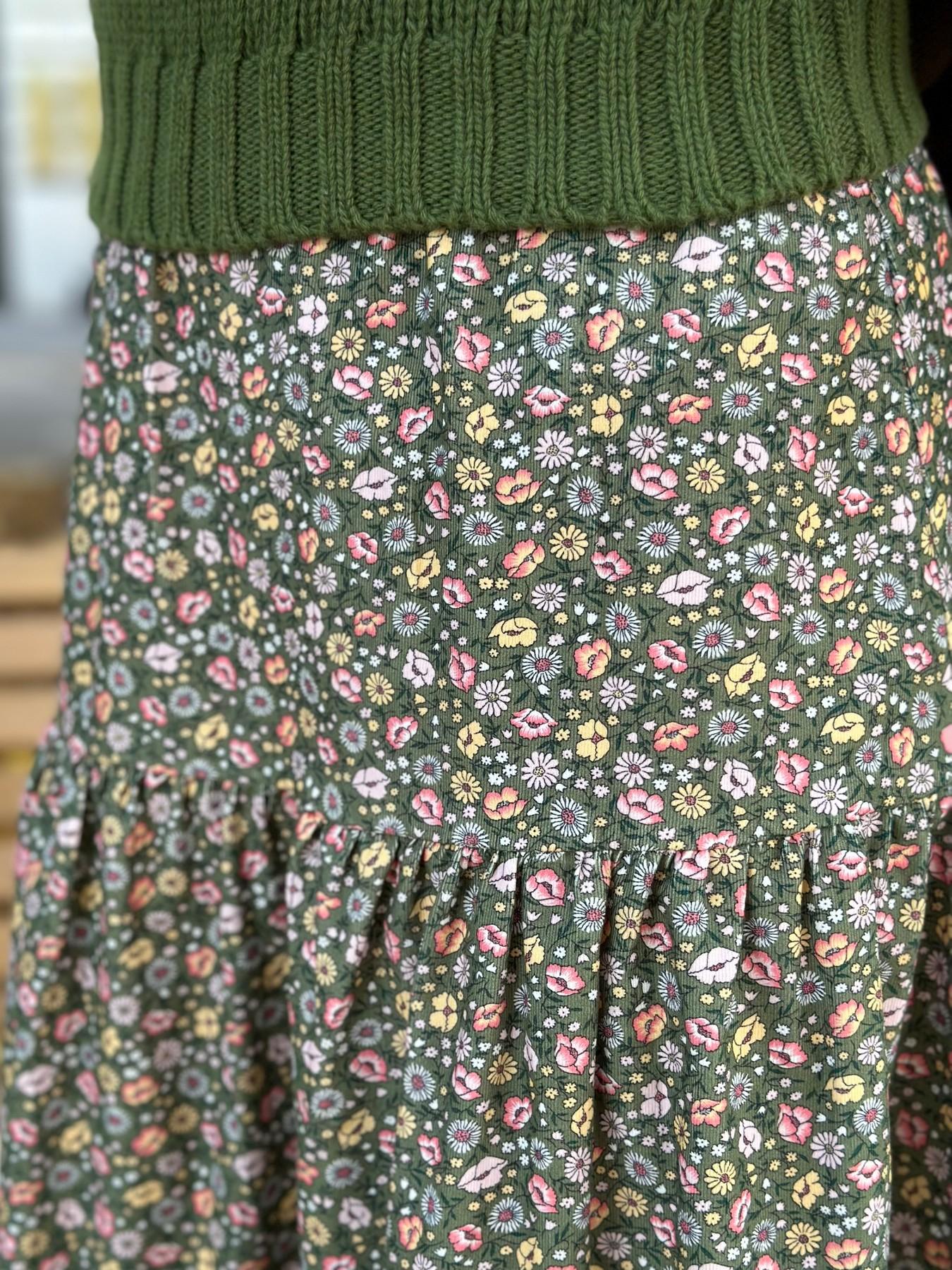 LIBERTY VELVET SKIRT "VERONICA"