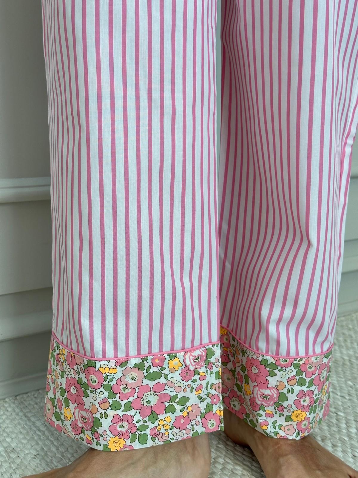 PIGIAMA DONNA RIGA FRAGOLA CON DETTAGLI BETSY FRAGOLA