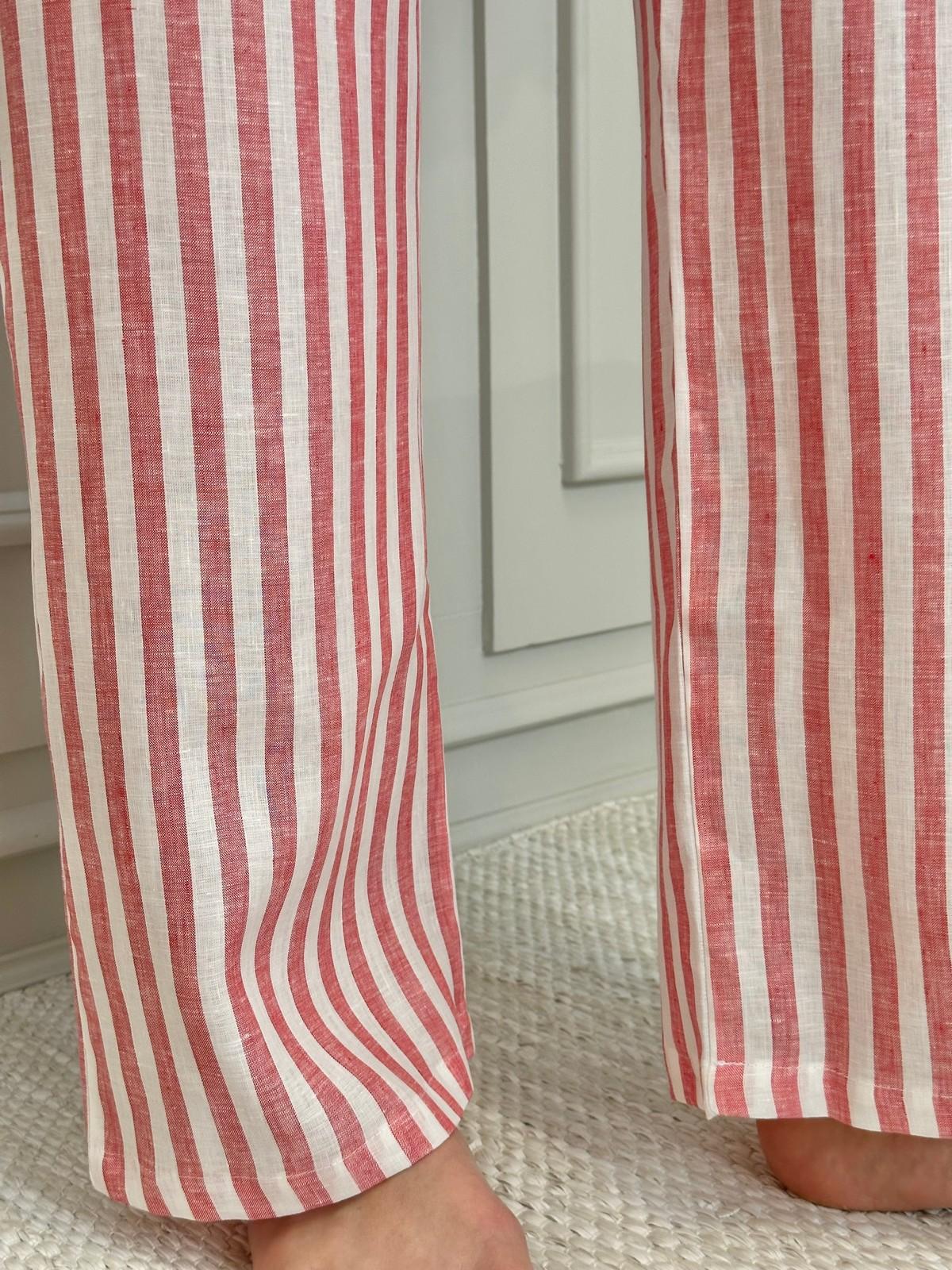 PANTALONI DONNA LINO TAGLIATELLA ROSSA PADITAG ROS SILVIA SCALMANA