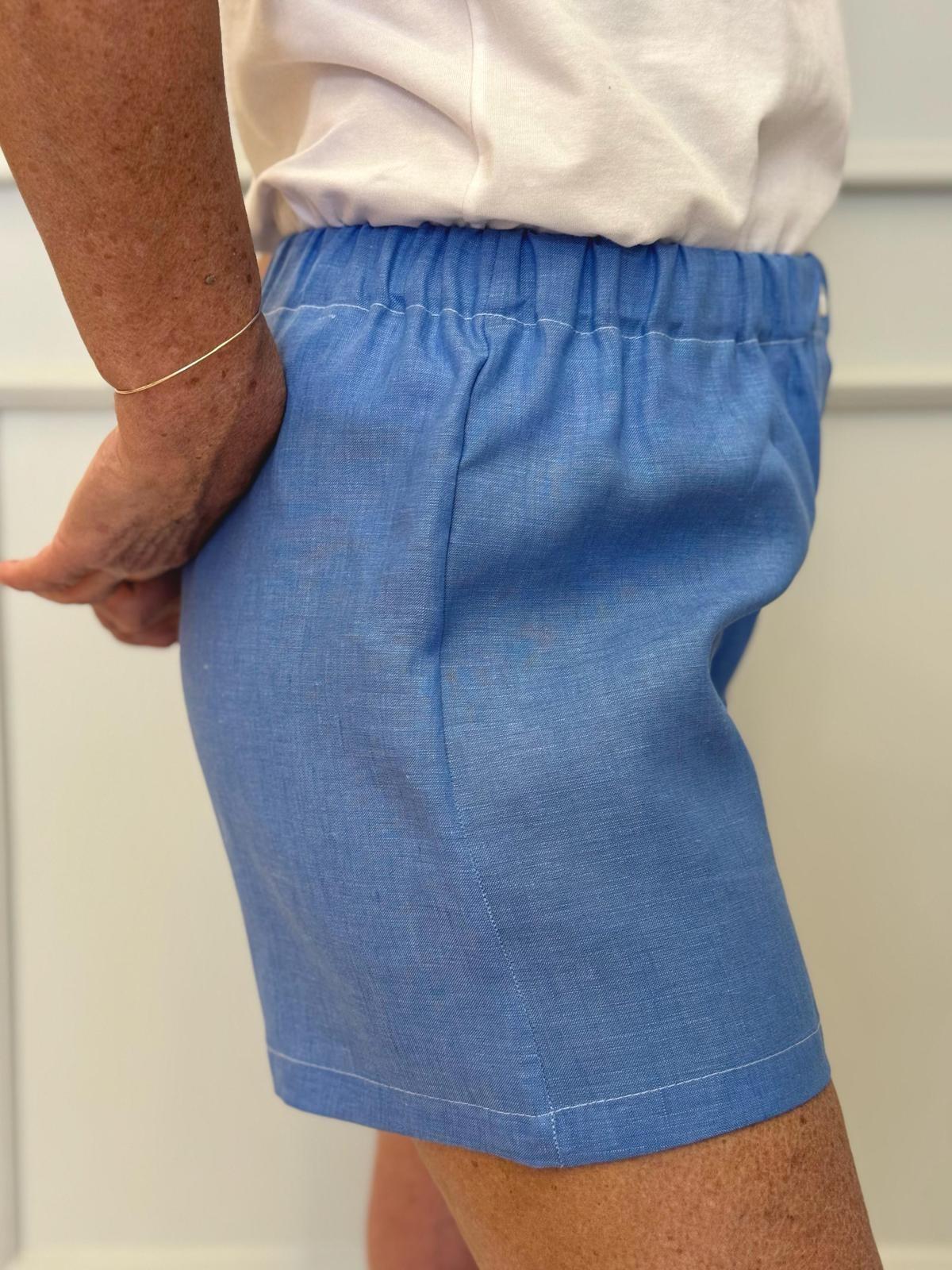 SHORTS DONNA LINO AZZURRO SHDIUNI AZZ SILVIA SCALMANA