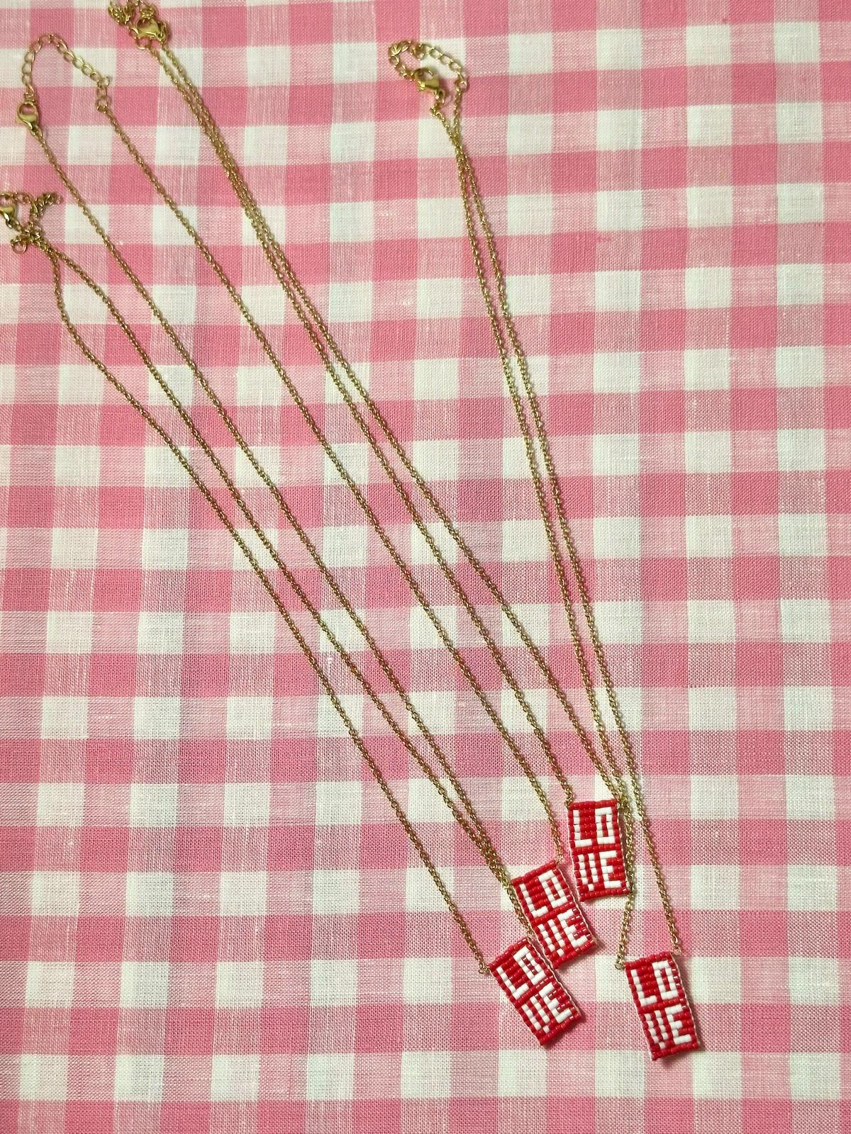 COLLANINA LOVE ROSSO COLLANA LOVEROSSO SILVIA SCALMANA