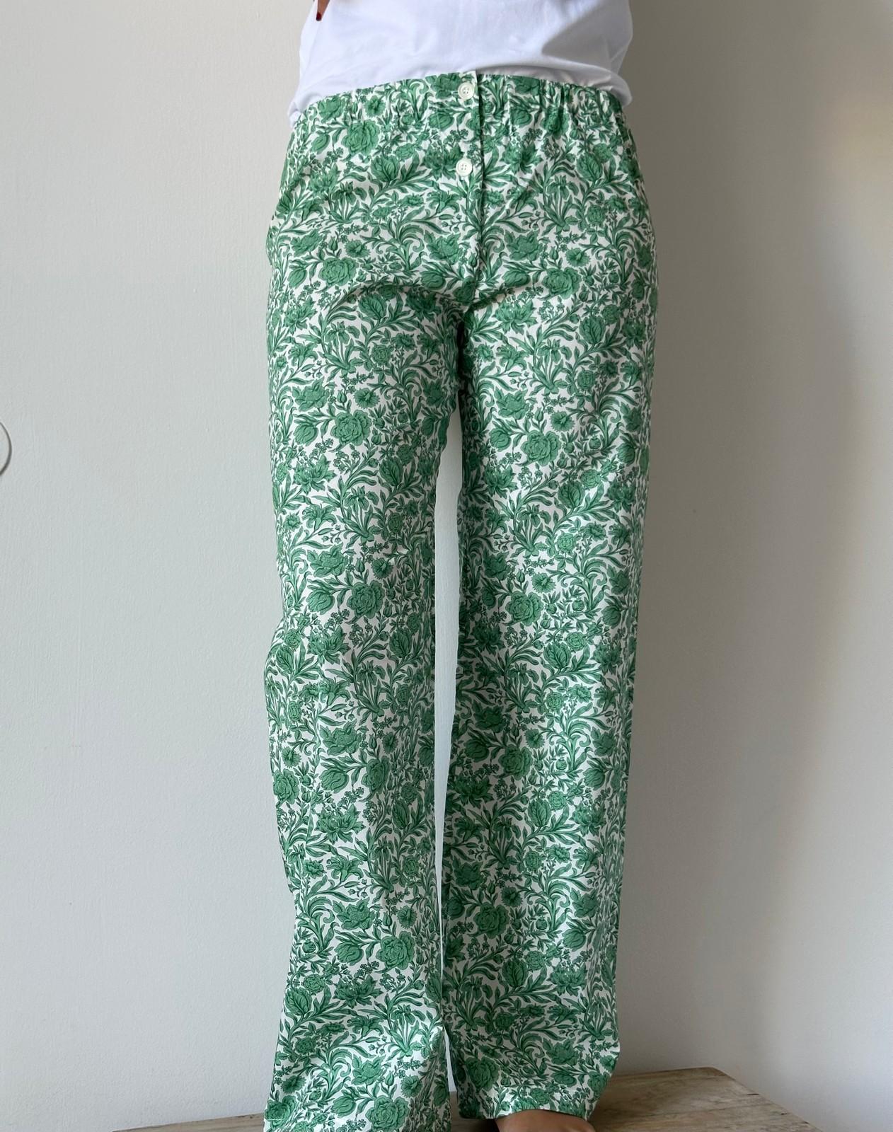 PANTALONI LIBERTY DONNA "SAMBOURNE" VERDE PADL SAMBOURNEVERDE SILVIA SCALMANA
