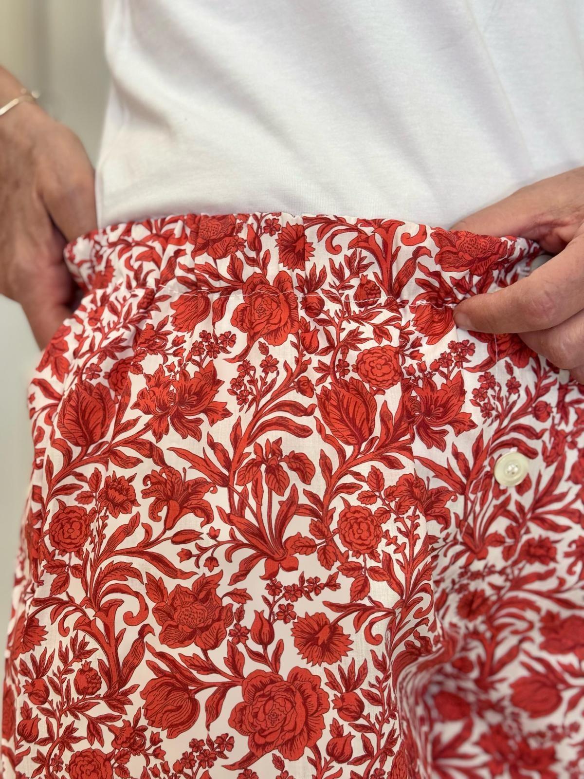 SHORTS LIBERTY DONNA "SAMBOURNE" ROSSO SHDL SAMBOURNEROS SILVIA SCALMANA