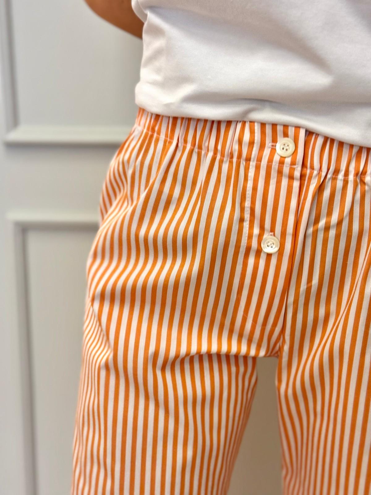 PANTALONI DONNA RIGA ARANCIONE PADPRIG ARA SILVIA SCALMANA