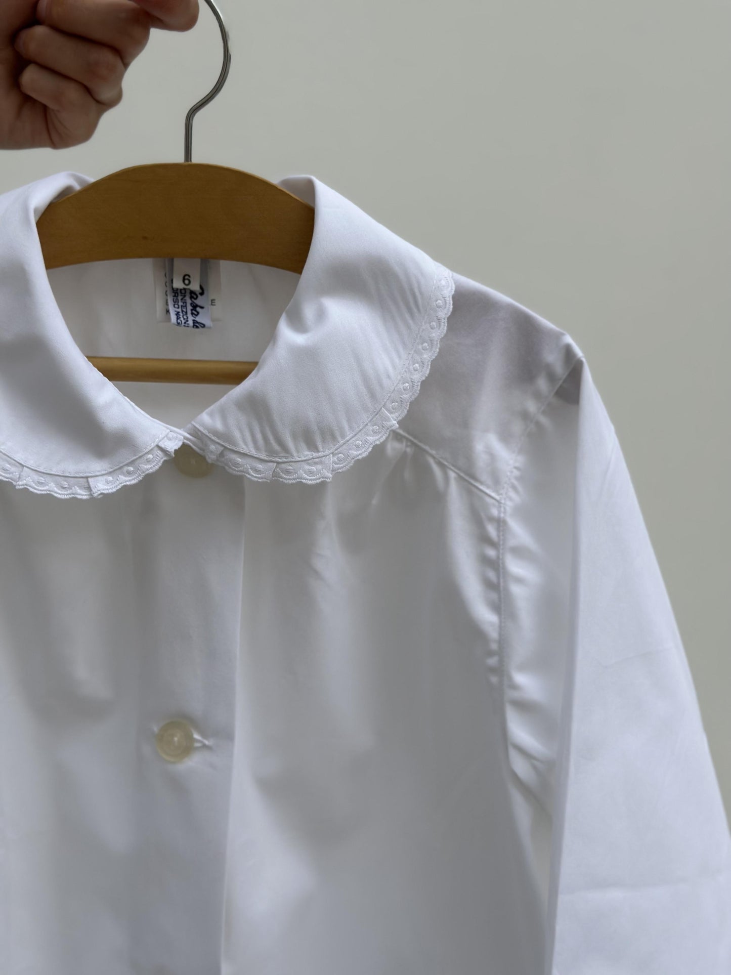GREMBIULE SCUOLA BIANCO CON PIZZO GREMBIULE PIZZO BIANCO CASA DEL BIANCO