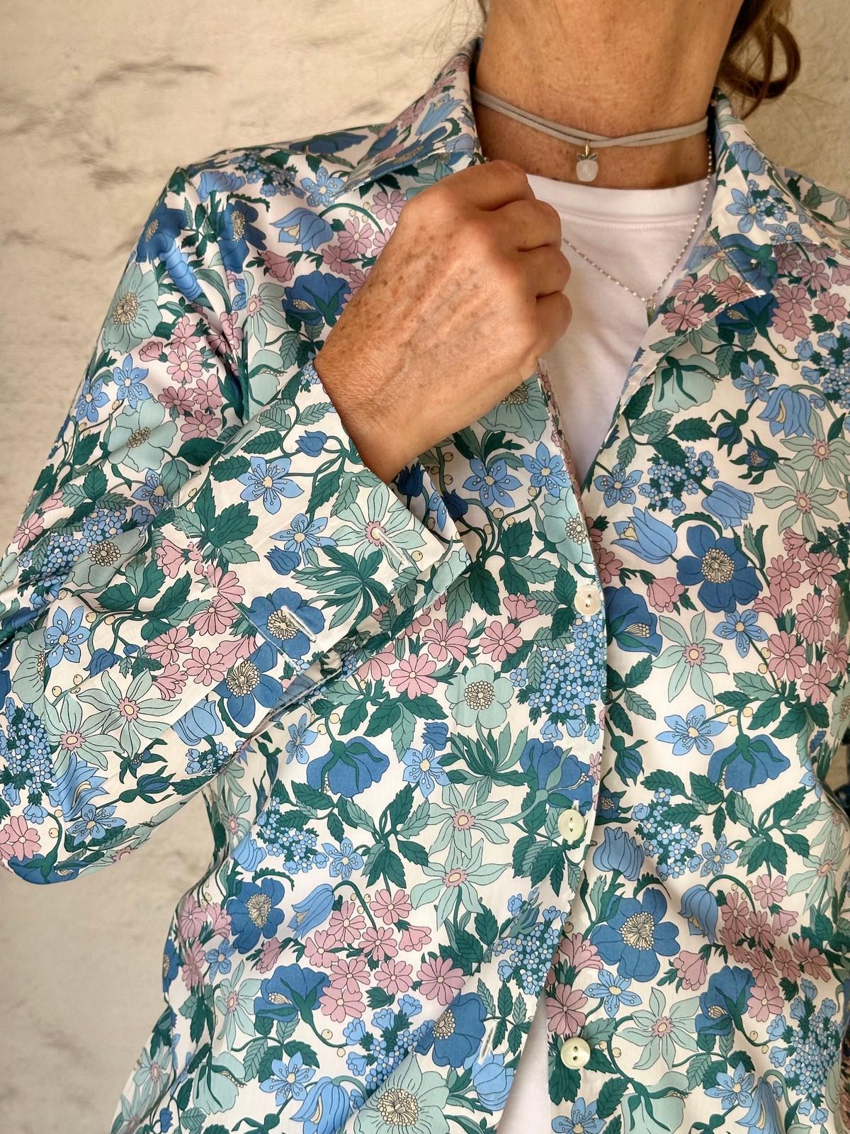 CAMICIA DONNA LIBERTY "CLARABELL" AZZURRO CADL CLARABELLAZZURRO SILVIA SCALMANA