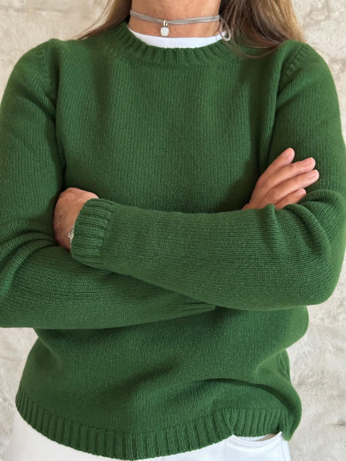 GOLF GIROCOLLO DONNA LANA VERDE LAURO GIRTDL VERDELAURO SILVIA SCALMANA