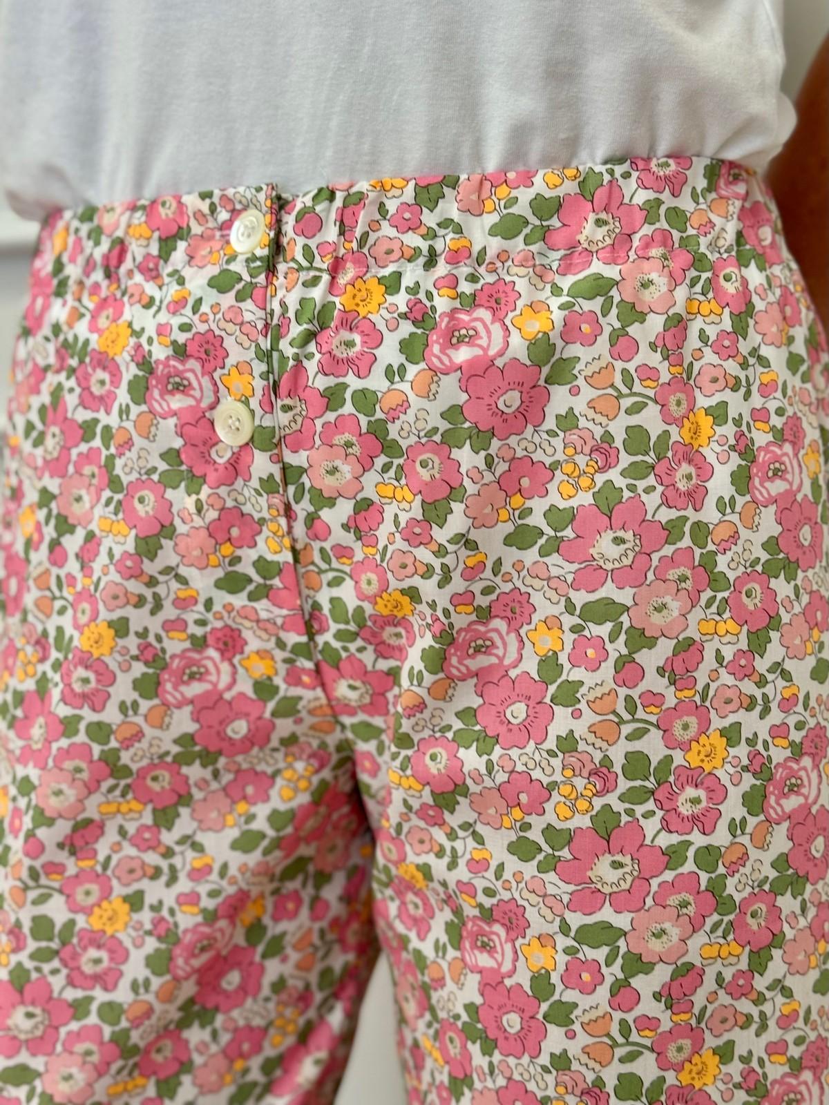 PANTALONI LIBERTY DONNA "BETSY FRAGOLA" PADL BETSYFRAGOLA SILVIA SCALMANA