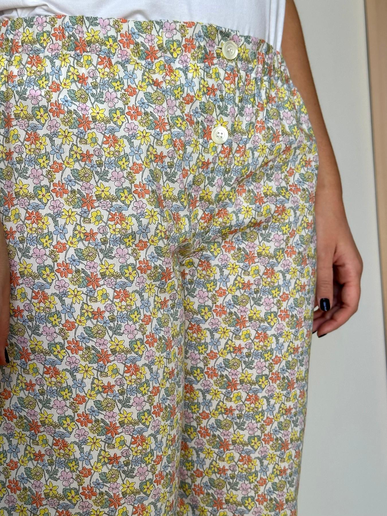 PANTALONI LIBERTY DONNA "CARMELLA DAISY" PDLIB CARMELLADAISY SILVIA SCALMANA