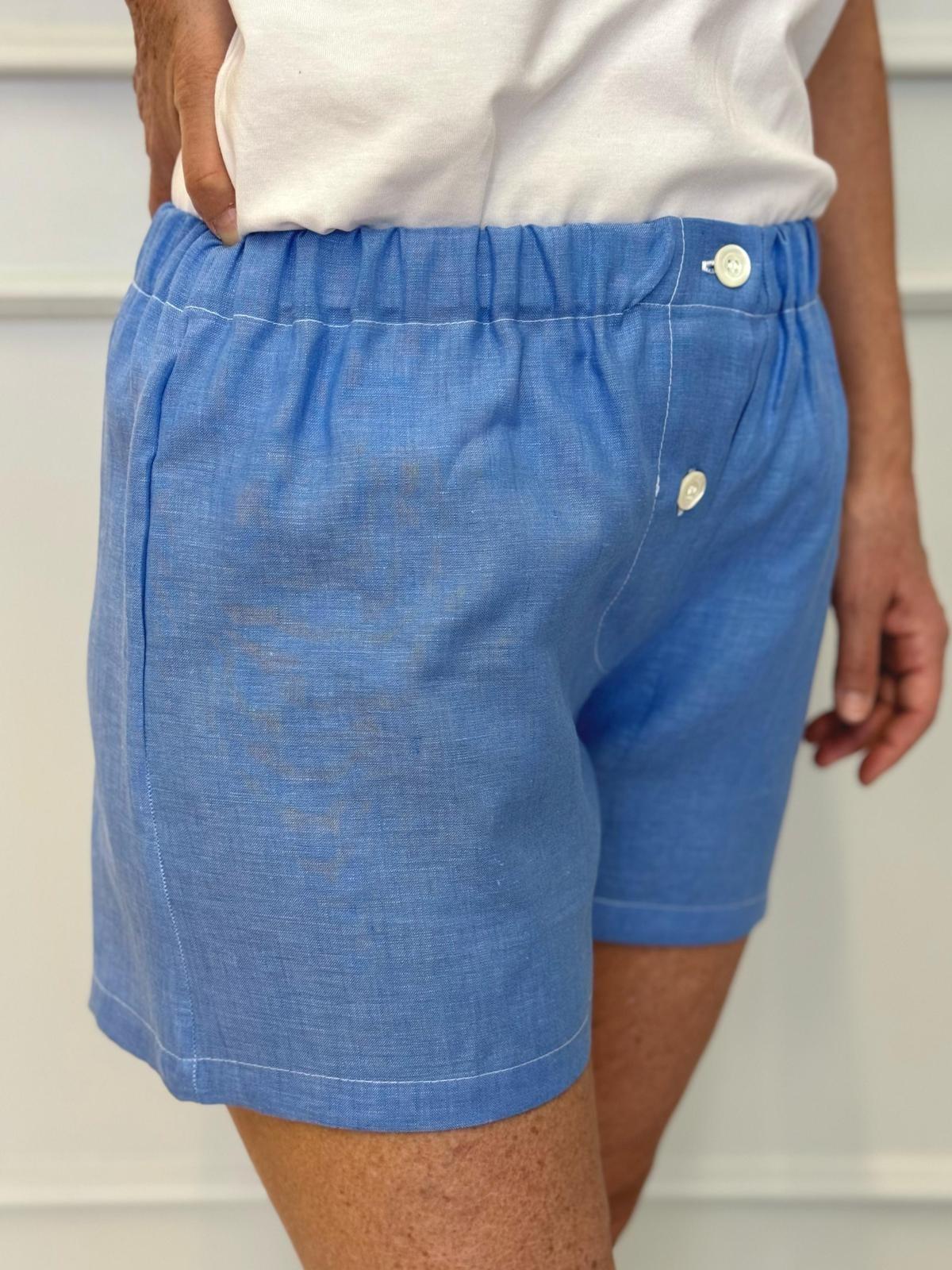 SHORTS DONNA LINO AZZURRO SHDIUNI AZZ SILVIA SCALMANA