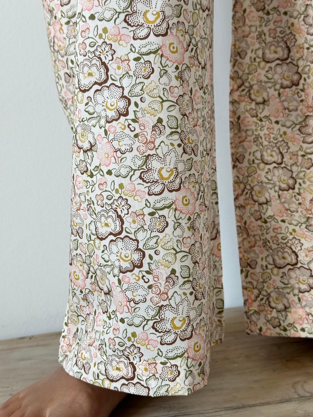 PANTALONI LIBERTY DONNA "BETSY DOT" MARRONE PADL BETSYDOTMARRONE SILVIA SCALMANA