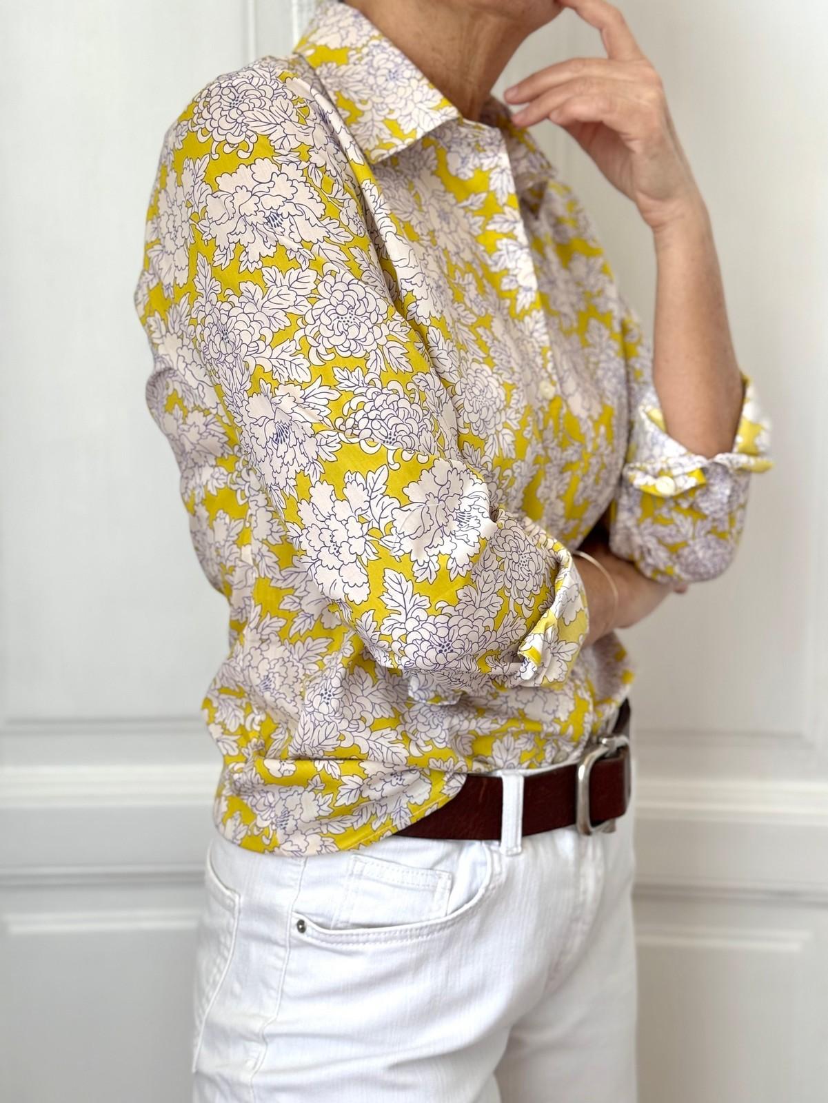 CAMICIA LIBERTY DONNA "COSTUME" GIALLO
