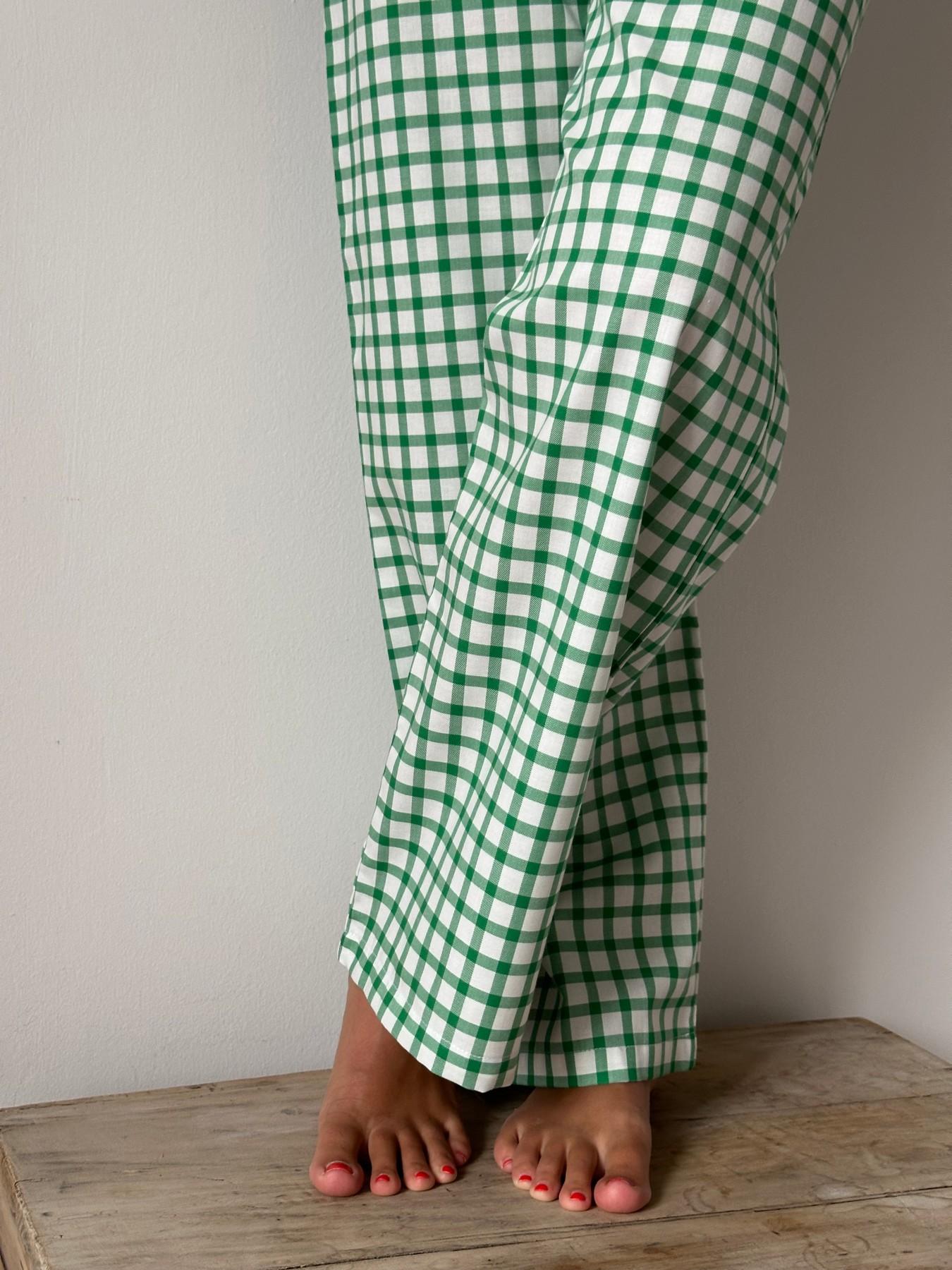PANTALONI DONNA FLANELLA FINESTRATO VERDE PDFL FINESTVERDE SILVIA SCALMANA