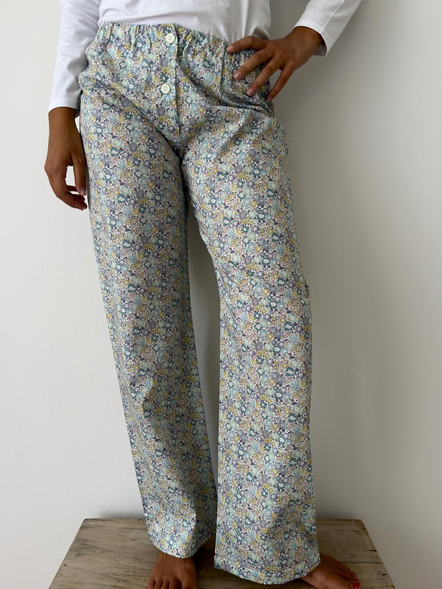 PANTALONI LIBERTY DONNA "MICHELLE" MALVA PDLIB MICHELLEMALVA SILVIA SCALMANA