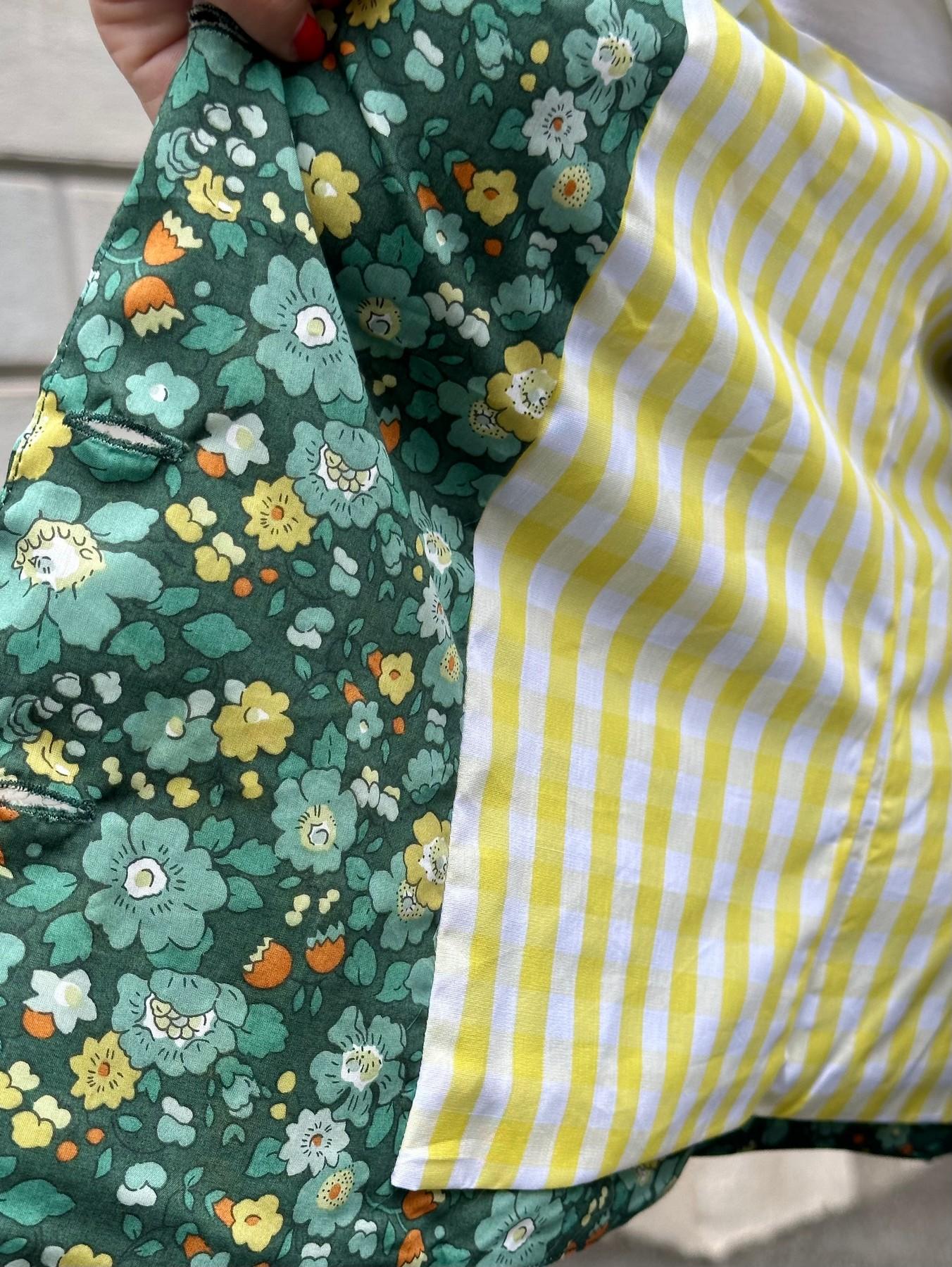 GILET LIBERTY DONNA "BETSY MEADOW" GILETLIB BETSYFVERDE SILVIA SCALMANA