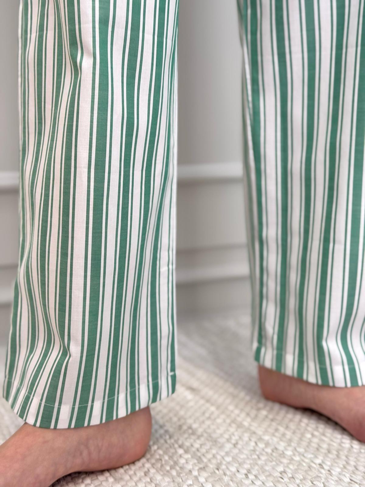 PANTALONI DONNA RIGONE VERDE PADPRGO VER SILVIA SCALMANA