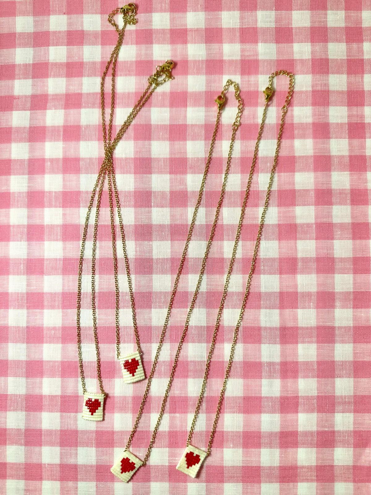 COLLANINA CUORE ROSSO COLLANA CUORE SILVIA SCALMANA