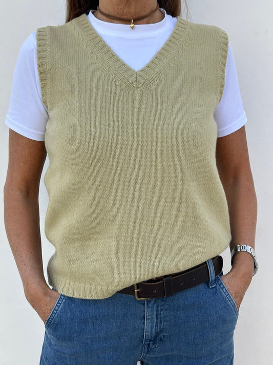 GILET LANA DONNA FIENO GILTDL FIENO CASA DEL BIANCO 