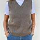 GILET LANA DONNA ICE GILTDL MOKA CASA DEL BIANCO 