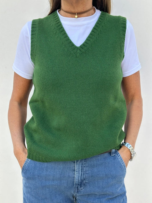 GILET LANA DONNA VERDE LAURO GILTDL VERDELAURO CASA DEL BIANCO 