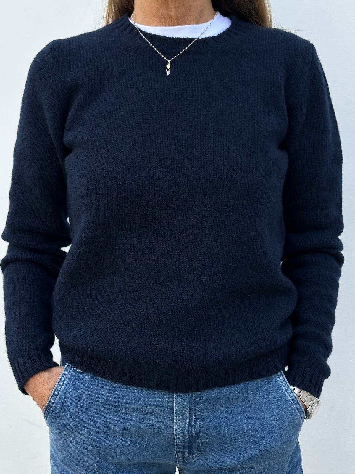 GOLF GIROCOLLO DONNA LANA BLU GIRTDL BLU CASA DEL BIANCO 